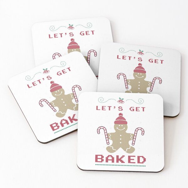 Item preview, Let's Get Baked - Funny Christmas Quote designed and sold by SixelaDesign.