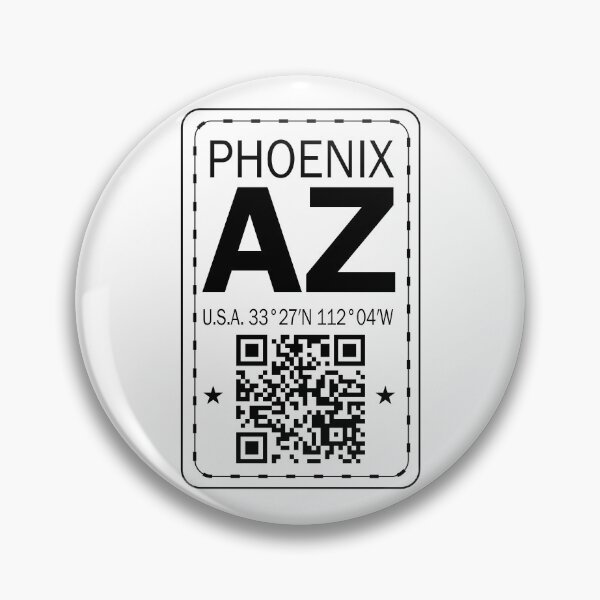 Item preview, New Vintage Travel Location Qr Phoenix AZ designed and sold by SimonSay.