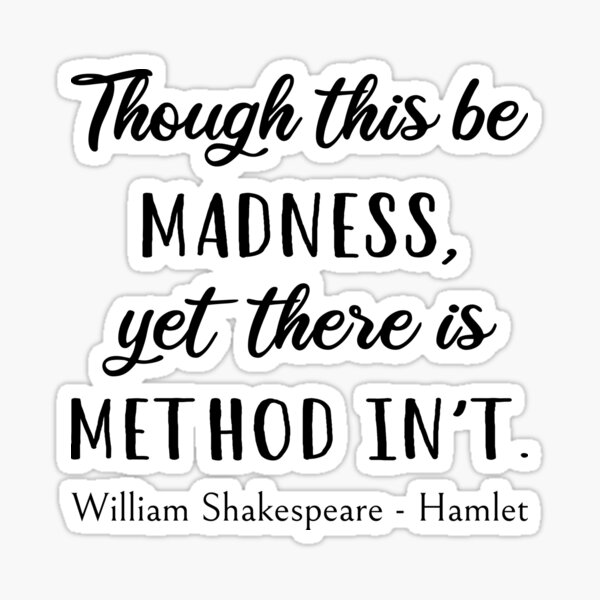 "Hamlet Quote III Typography Style" Sticker for Sale by lemonpepper
