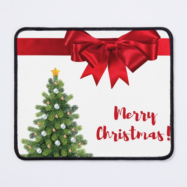 Item preview, Arvore de Natal, com laço vermelhor e a palavra merry christimas designed and sold by Mileno Frigatto.