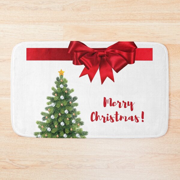 Item preview, Arvore de Natal, com laço vermelhor e a palavra merry christimas designed and sold by Mileno Frigatto.