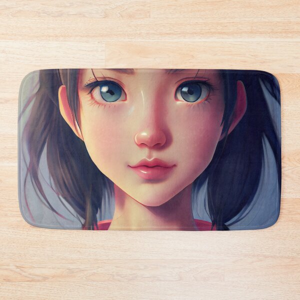 Item preview, Anime style portrait of a cute girl designed and sold by Artaverse.