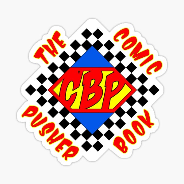 The Comic Book Pusher Logo Sticker