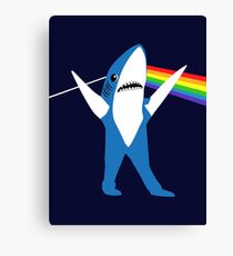 Left Shark of the Moon Canvas Print