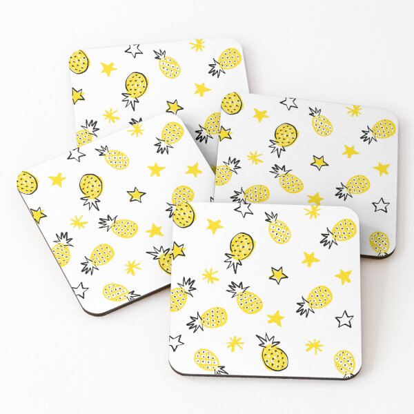 Item preview, White Starry Pineapples designed and sold by Carolina Diaz.
