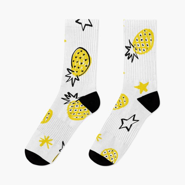 Item preview, White Starry Pineapples designed and sold by Carolina Diaz.