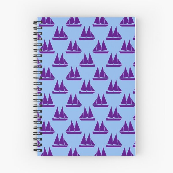 Item preview, Blue and Purple Sail Boats designed and sold by ChristinasMess.