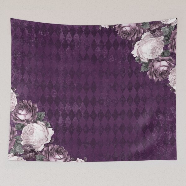Aperçu de l'œuvre Roses violettes et blanches créée et vendue par pnkpopcorn.