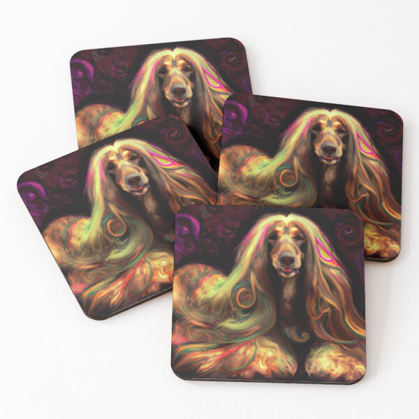 Item preview, Tribal Afghan Hound Dog Art 3 designed and sold by DiatomDesigns.