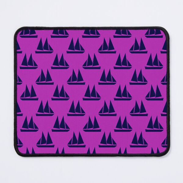 Item preview, Purple Magenta Navy Blue Black Sail Boats designed and sold by ChristinasMess.