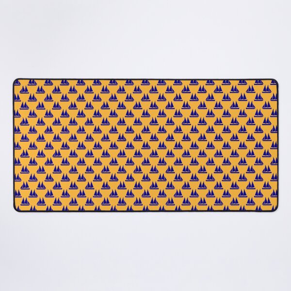 Item preview, Tangerine Orange Royal Blue Sail Boats designed and sold by ChristinasMess.
