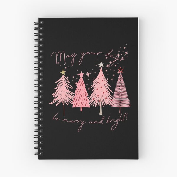 Item preview, Pink Christmas Trees, May Your Days be Merry and Bright designed and sold by WatershedC.