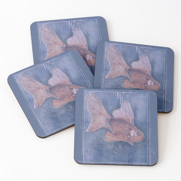 Item preview, Fish Print on Blue Background - dePace' designed and sold by mrpropcake.