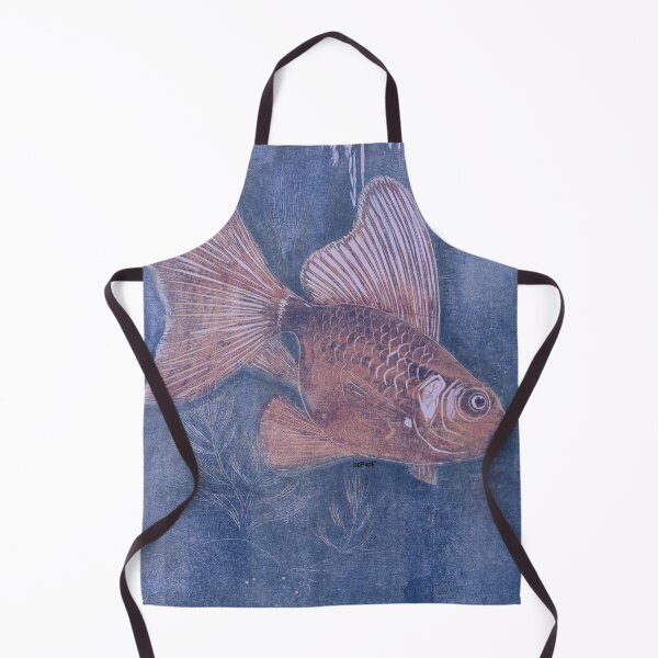 Item preview, Fish Print on Blue Background - dePace' designed and sold by mrpropcake.