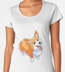 Anatomy of a Corgi T-Shirt Funny Corgis Dog Puppy Shirt Women's Premium T-Shirt