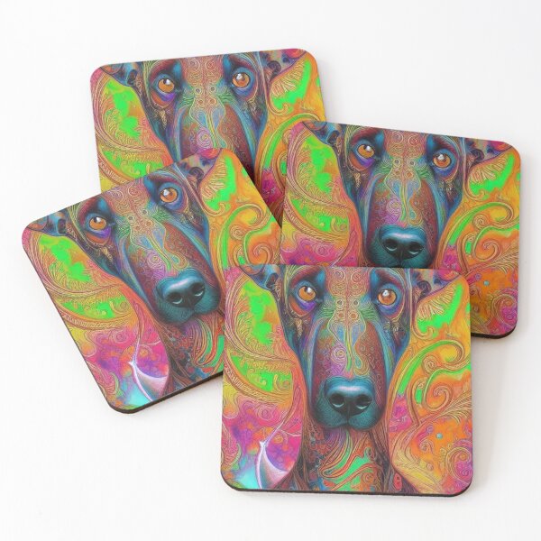 Item preview, Tribal Great Dane Dog Art 3 designed and sold by DiatomDesigns.
