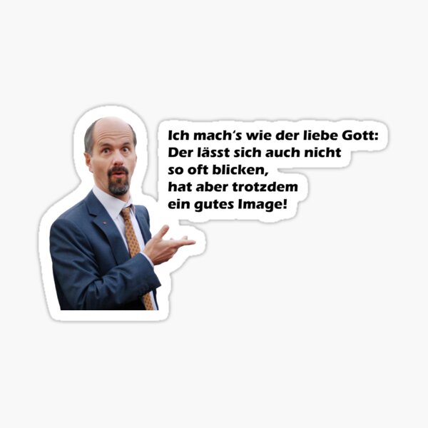 Stromberg - Bild mit Spruch - Büro / Chef / Gott Sticker