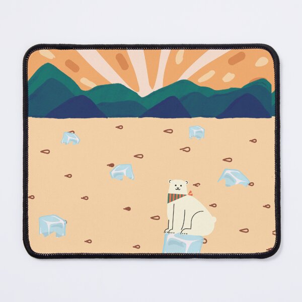 Item preview, Polar bear on orange sea designed and sold by SkyisBright.