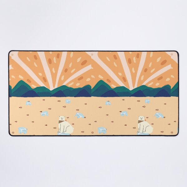 Item preview, Polar bear on orange sea designed and sold by SkyisBright.