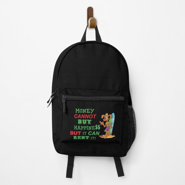Item preview, Money Cannot Buy Happiness On Black Background designed and sold by burbankdesigns.