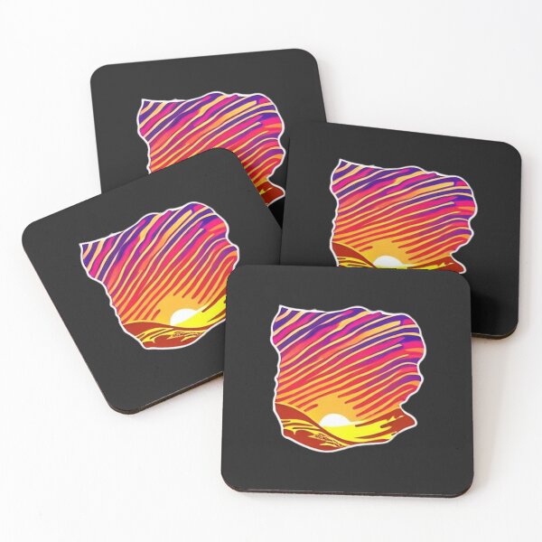 Item preview, Wave & Sun Sticker designed and sold by MuffinMeng ⭐⭐⭐⭐⭐.