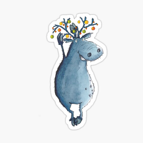 Christmas Reindeer Sticker