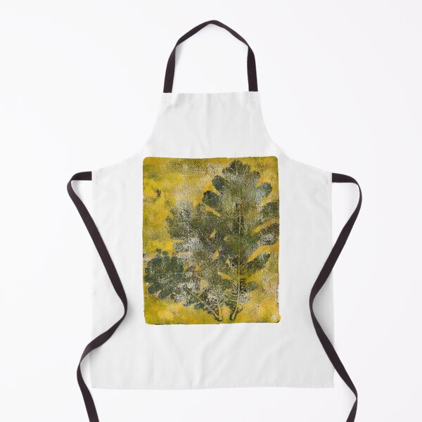 Item preview, Oak Leaf Monoprint titled 'Oak Plays Its Hand' designed and sold by KeeleyArtPrint.