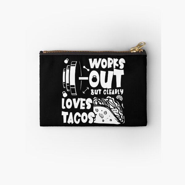 Item preview, Works Out But Clearly Loves Tacos - Gym and Exercise Lovers designed and sold by ZETTIF ⭐⭐⭐⭐⭐.