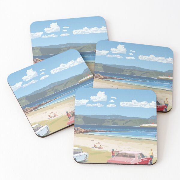 Item preview, Scorching Bay with Interislander Ferry, Wellington designed and sold by contourcreative.