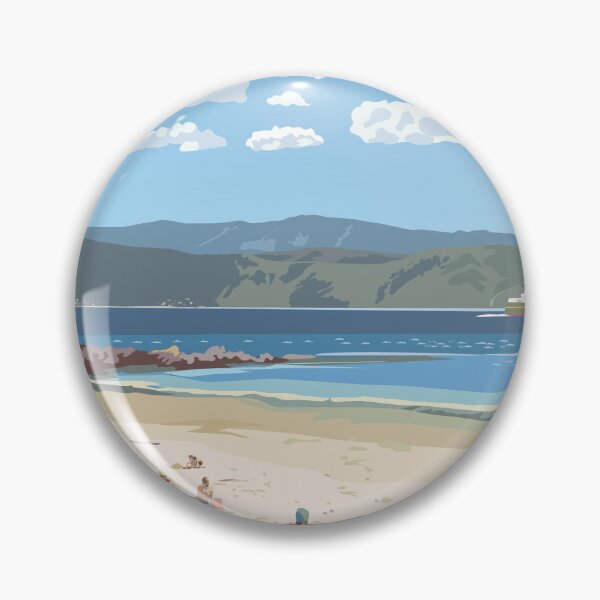 Item preview, Scorching Bay with Interislander Ferry, Wellington designed and sold by contourcreative.
