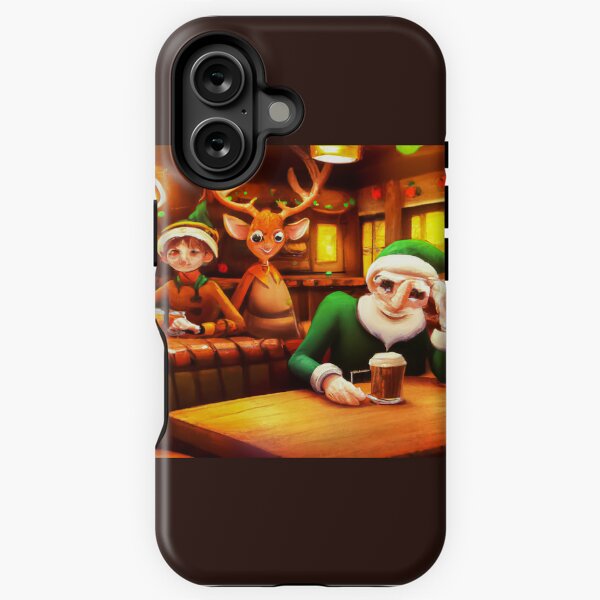 Santa's Helpers Happy Hour iPhone Tough Case