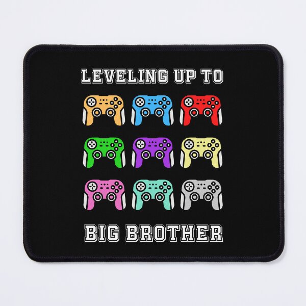 Item preview,  leveling up to big brother, comic gamer, big brother unlocked, promoted to big brother,retro controllers, vintage colours designed and sold by allycat57.