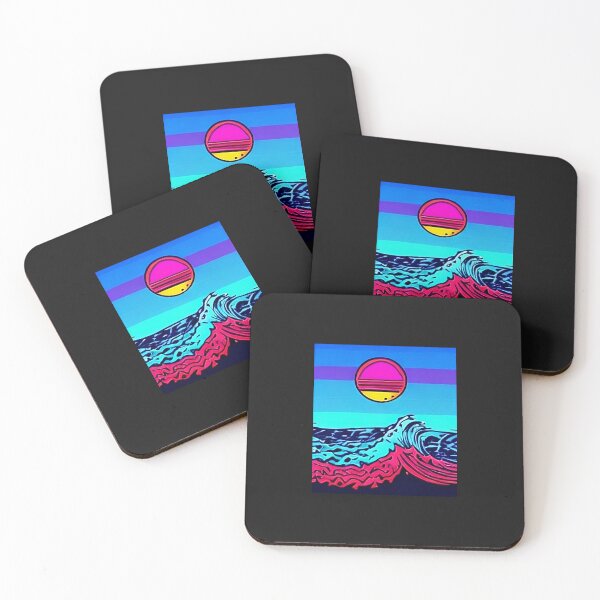 Item preview, Wave & Sun Sticker designed and sold by MuffinMeng ⭐⭐⭐⭐⭐.