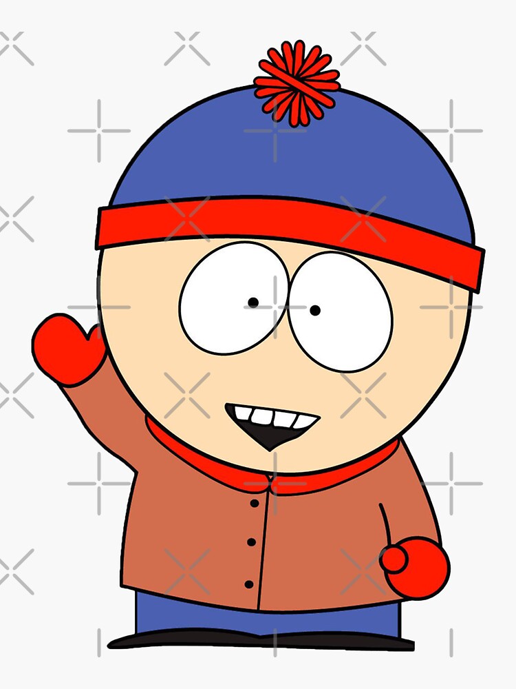 "south park stan marsh" Sticker for Sale by TeeRoom Redbubble