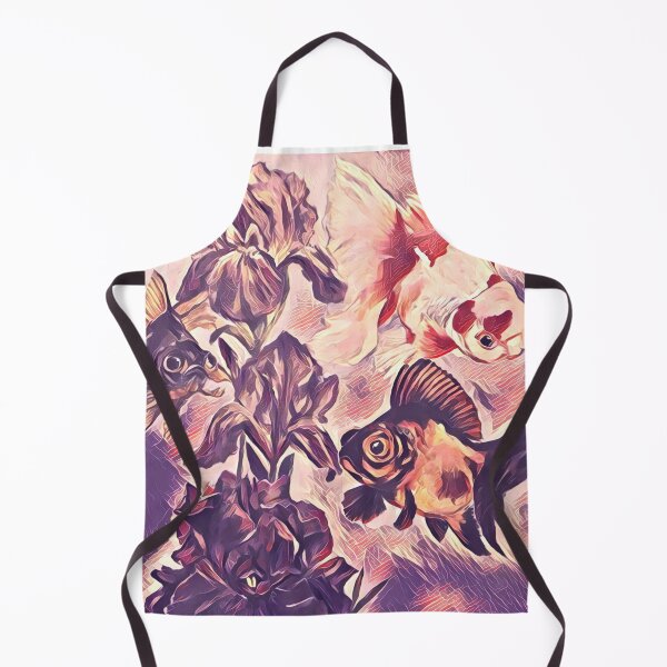 Item preview, Fancy Goldfish and Iris Flowers designed and sold by ginaisarty.
