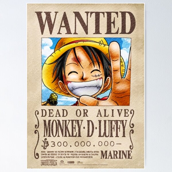 Poster One Piece, Affiche One Piece, 5PCS Avis de Recherche One Piece, One  Piece Poster, Wanted