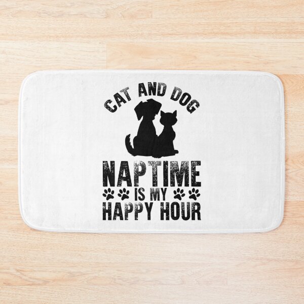 Item preview, Cat And Dog Naptime Is My Happy Hour                   designed and sold by NoahQuestDesign.