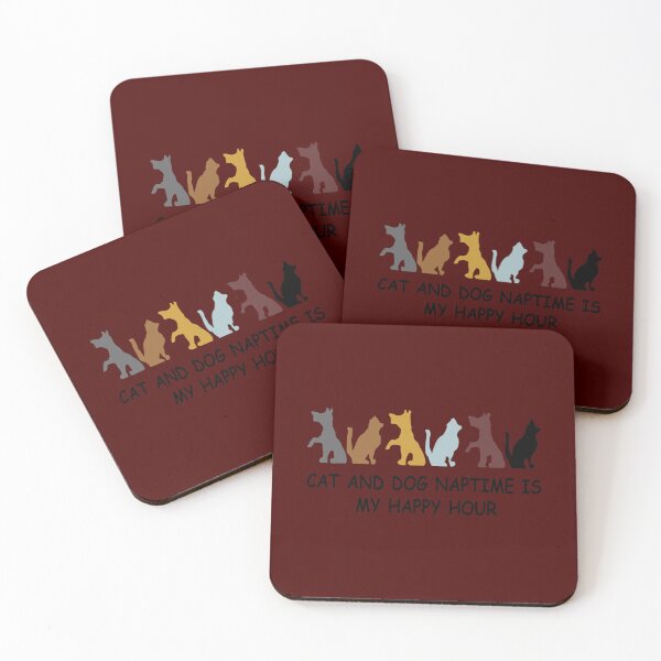 Item preview, Cat And Dog Naptime Is My Happy Hour For Funny  Cat and Dog lover    designed and sold by NoahQuestDesign.