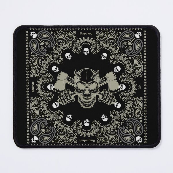 Item preview, Satan, composition with skulls and hatchets. designed and sold by Pekapeka of NZ.