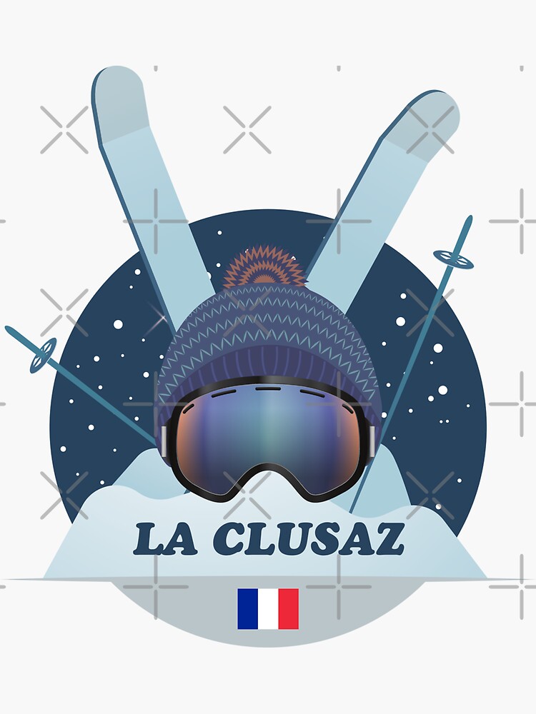 Sticker « La Clusaz Station de ski », par StellaStoria Redbubble