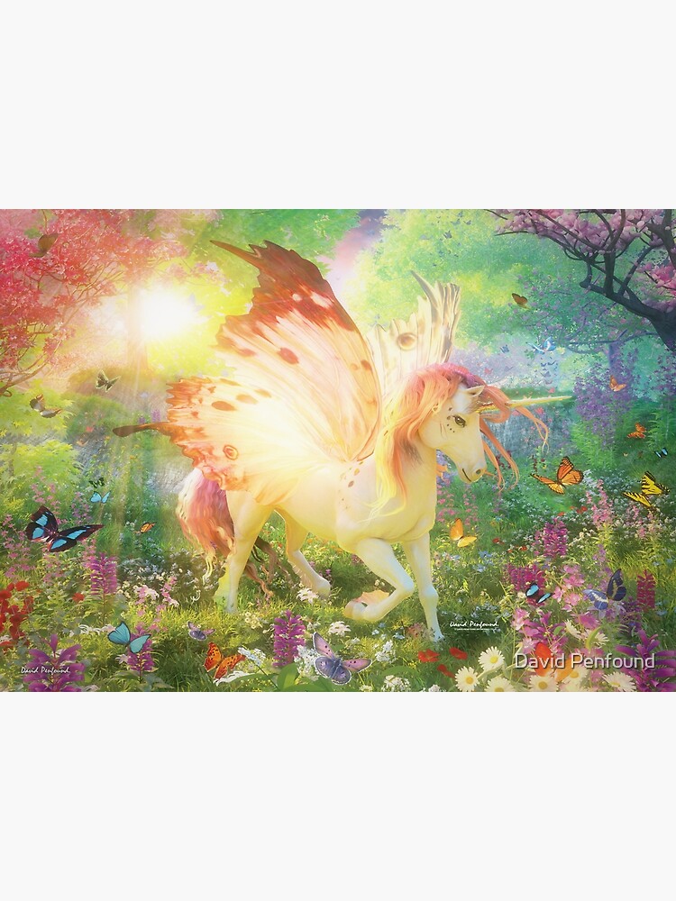 Disover Unicorn Butterfly Premium Matte Vertical Poster