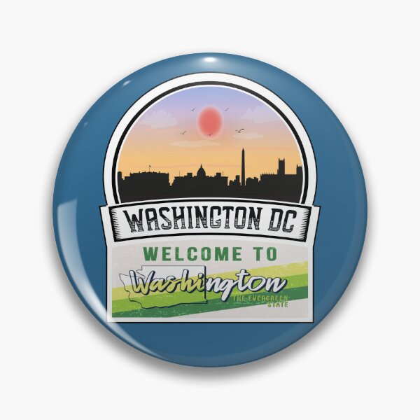 Artikelvorschau, Washington DC, Willkommen in Washington, dem immergrünen Staat | Washington State and Cities Series -15 entworfen und verkauft von WorldStateArt.
