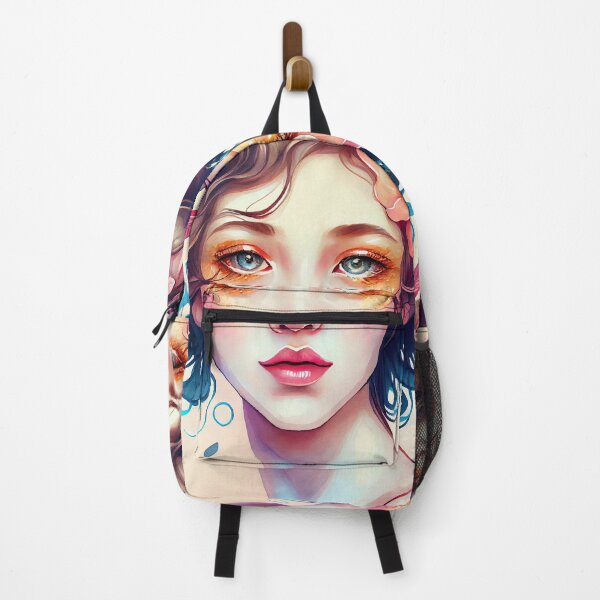 Item preview, Watercolor portrait of a beautiful girl designed and sold by Artaverse.