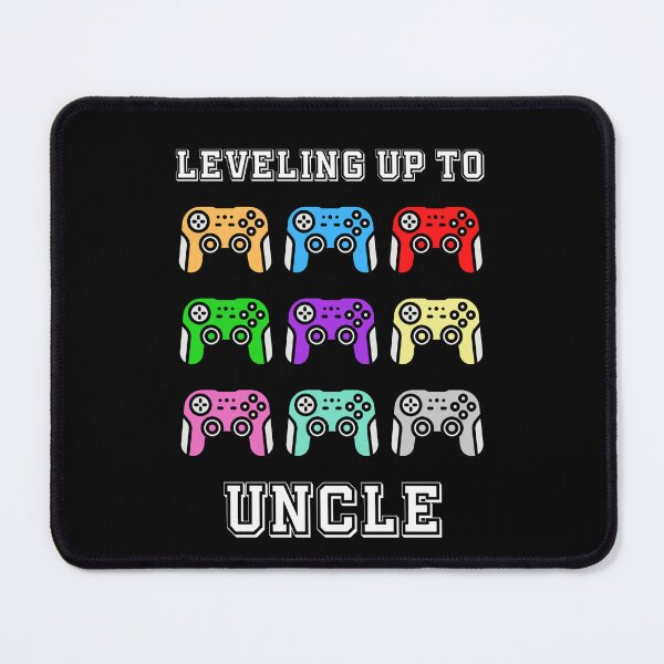 Item preview,  leveling up to Uncle, comic gamer, uncle unlocked, promoted to uncle,retro controllers, vintage colours designed and sold by allycat57.