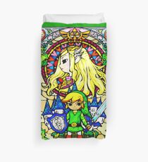 Zelda Wind Waker Stained Glass Duvet Cover