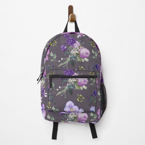 Purple Flower Backpacks for Sale