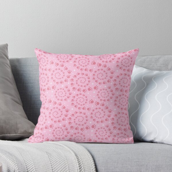Aperçu de l'œuvre Swirly Paw Prints en rose créée et vendue par Stacy Mitchell.