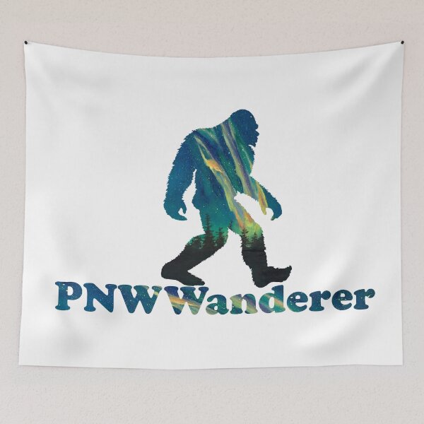 Item preview, PNW Wanderer Sasquatch designed and sold by BareRootsDesign.