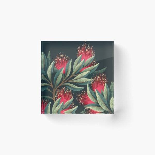 Item preview, Pohutukawa - Red / Natural Green designed and sold by Andrea Muller.