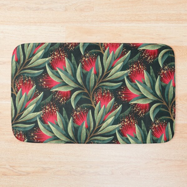 Item preview, Pohutukawa - Red / Natural Green designed and sold by Andrea Muller.